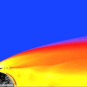 NASA利用CFD软件模拟陨石进入大气层